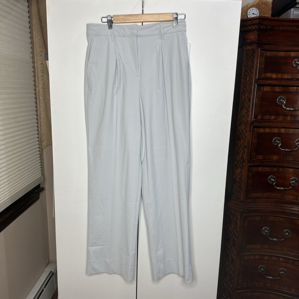 Rhone Commuter Pleated Trouser Pants Casual Formal Women’s Sz 8 Grey Mist NEW